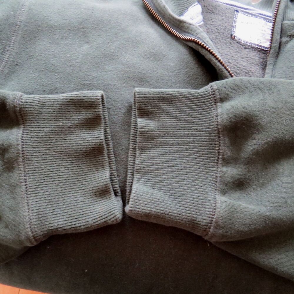 Vintage Men's (or unisex) IZOD luxury Sport Fleece 1/4 zip up shirt EUC Large - Picture 4 of 8